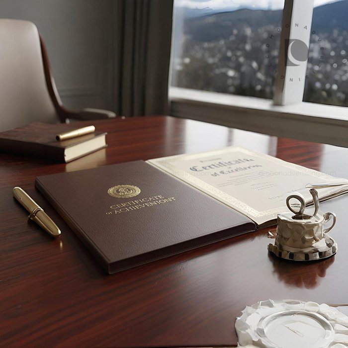 Pu Leather Folder Certificate